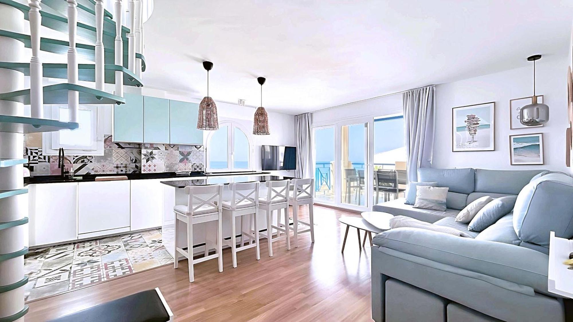 Atico De Albaida Duplex Frente Al Mar Lägenhet Morche Exteriör bild